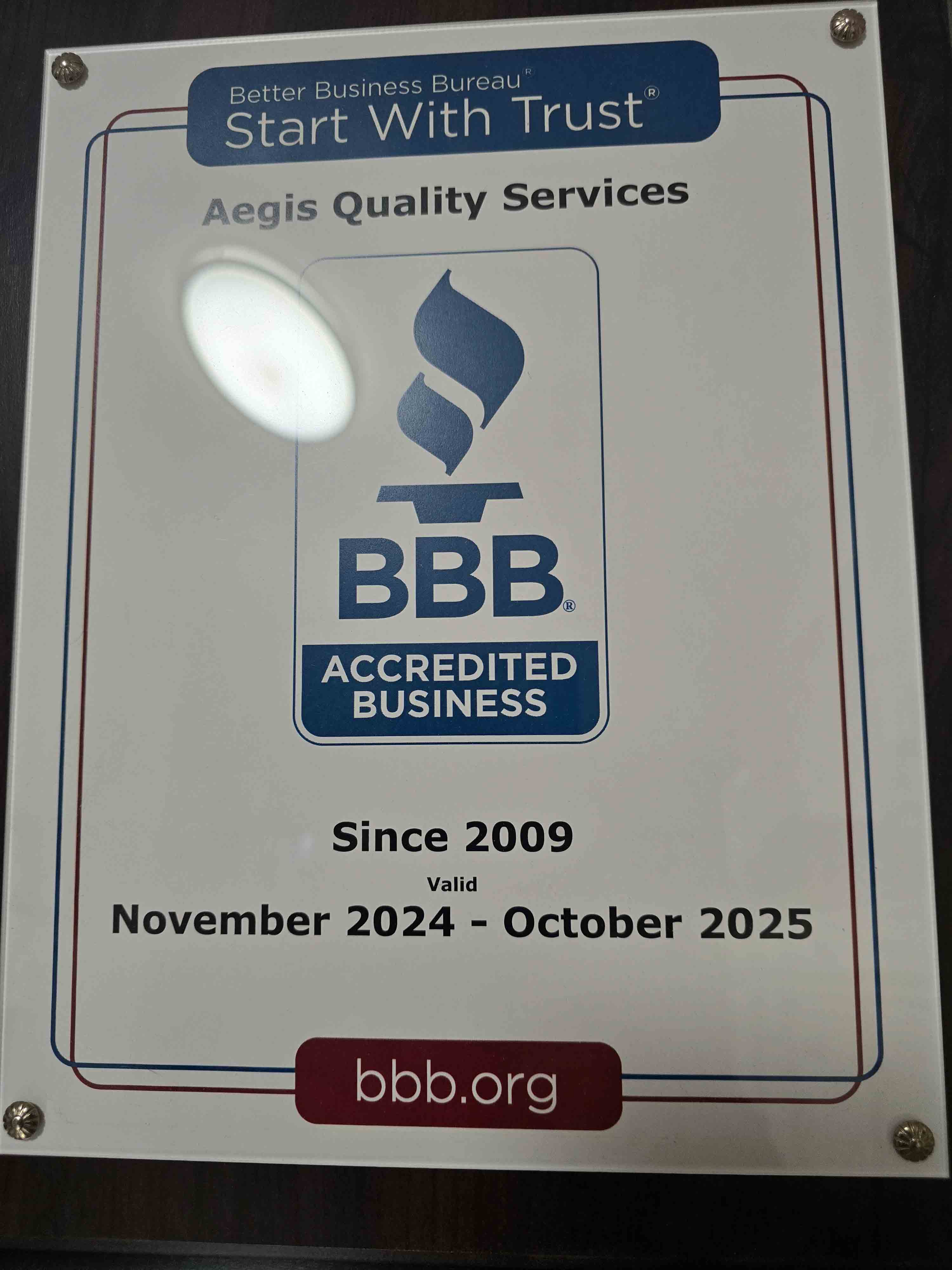 Aegis Quality Services — Badge 2