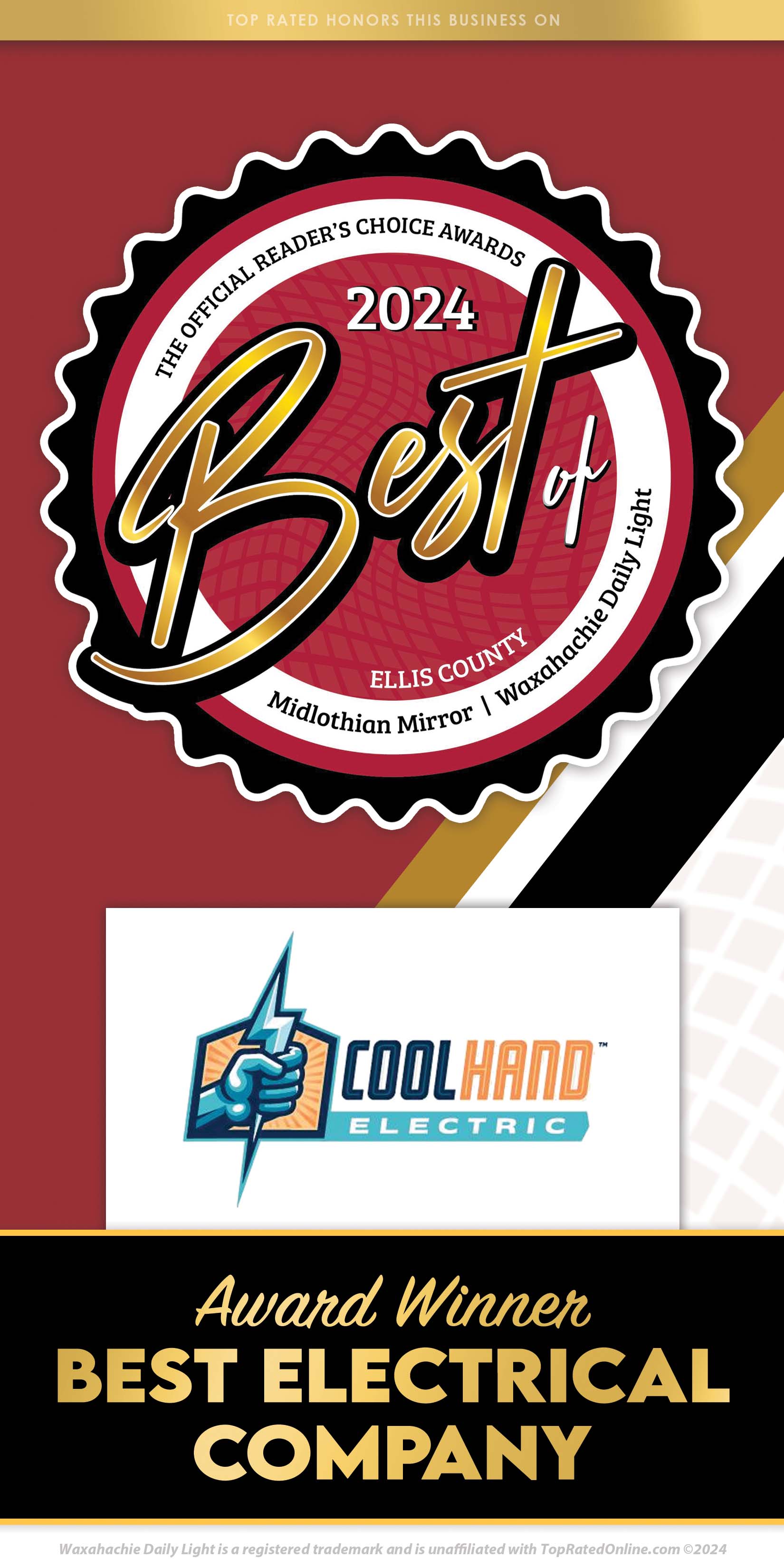 Cool Hand Electric — Badge 3