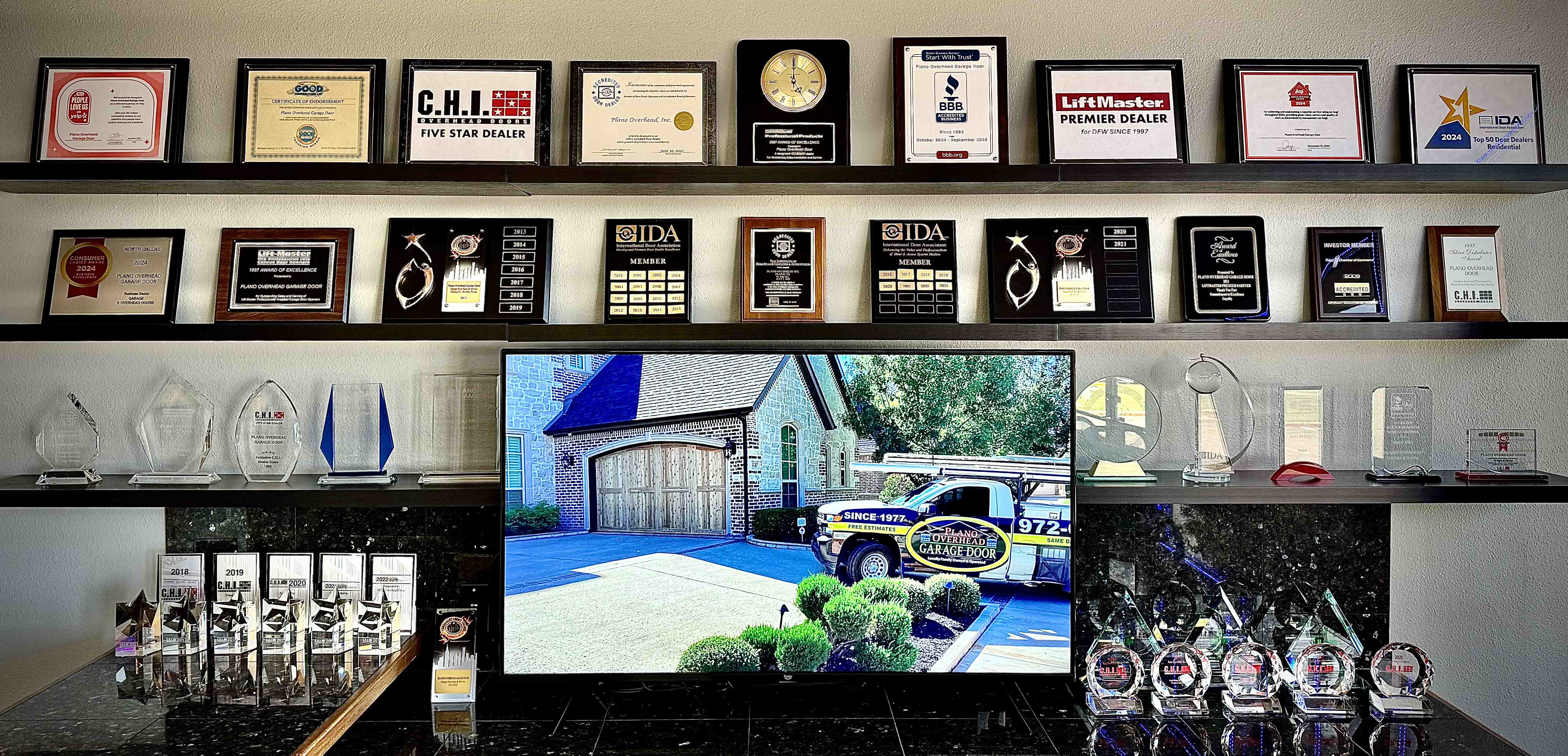 Plano Overhead Garage Door — Badge 10