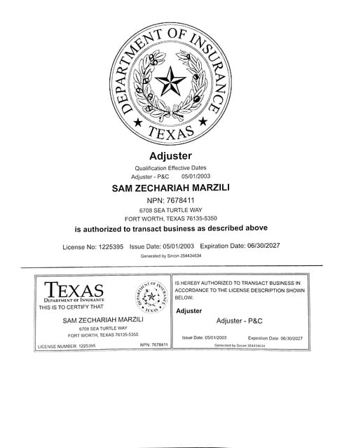 Tarrant County Roofing — Badge 2