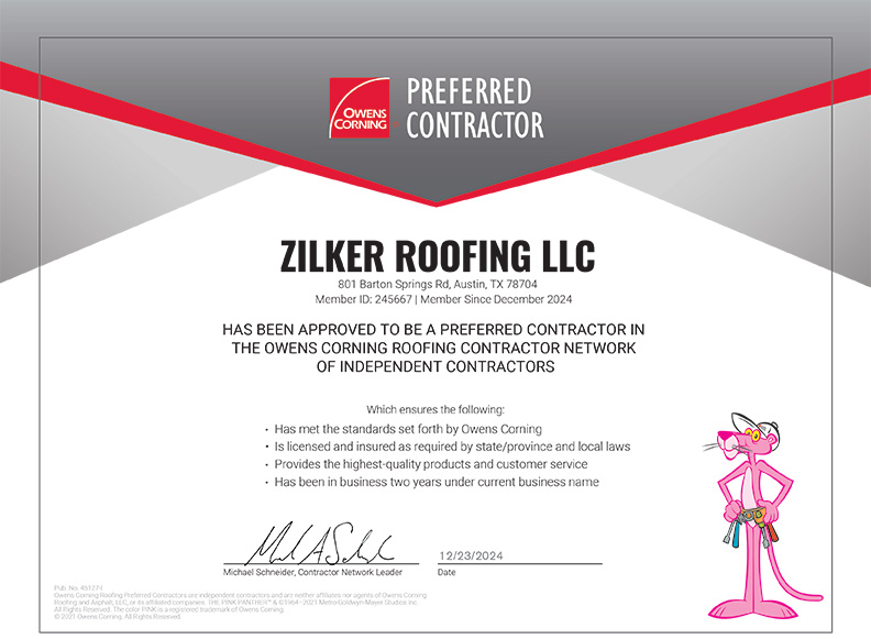 Zilker Roofing — Badge 4