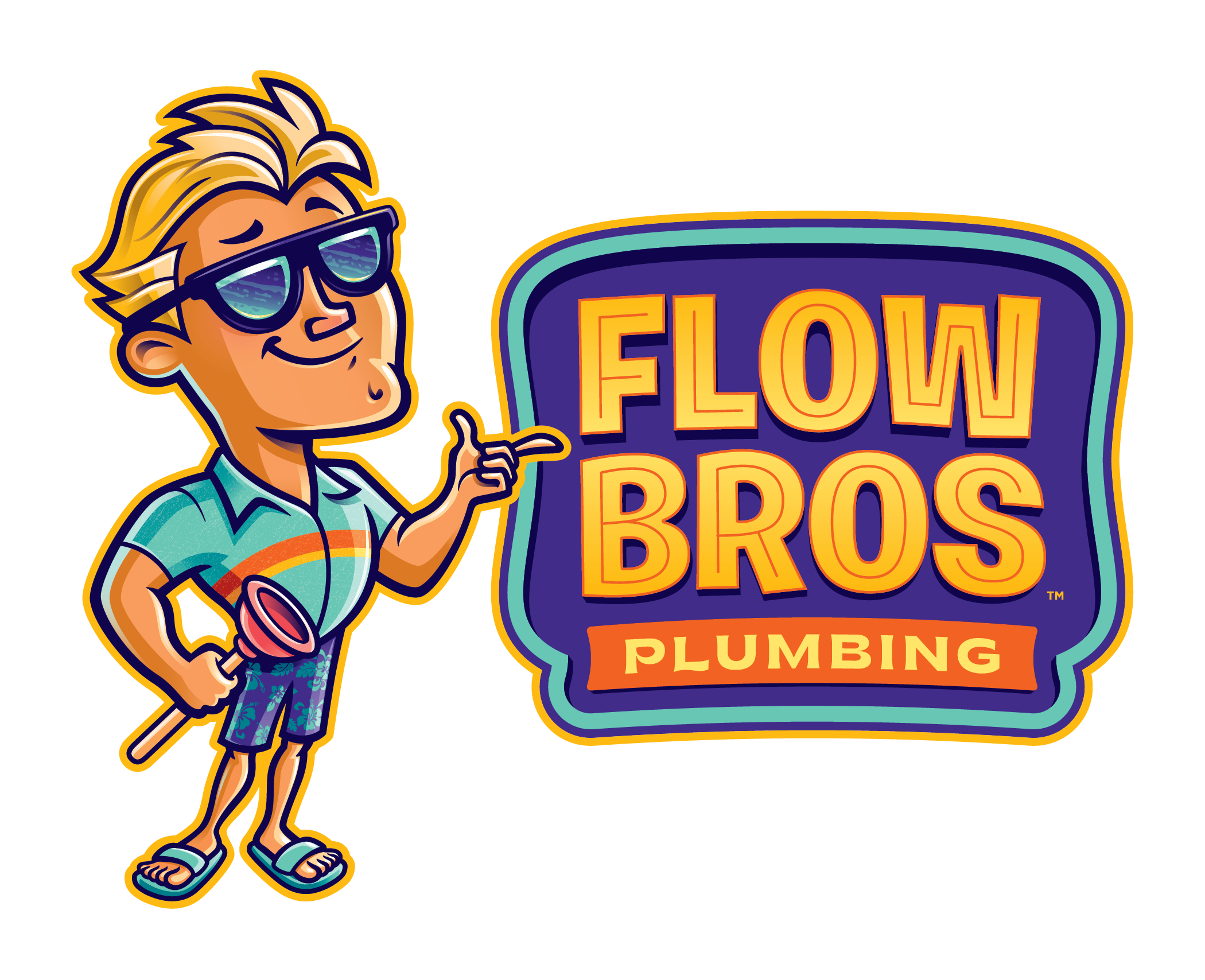 Flow Bros Plumbing Logo